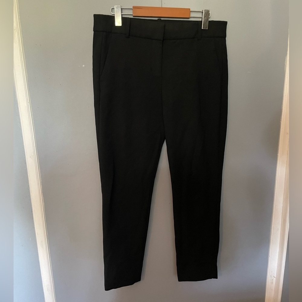J Crew women's boot cut black dress pants trousers size 8